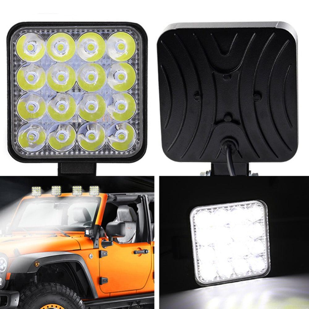 Buy 10PCS 80W CREE FLOOD LED Work Lights 12V 24V Boat Camping Square 4inch Bar discounted | Products On Sale Australia