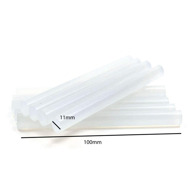 Buy 10x Hot Melt Glue Sticks 100mmx11mm Clear 10w Gun Craft Stick Adhesive discounted | Products On Sale Australia