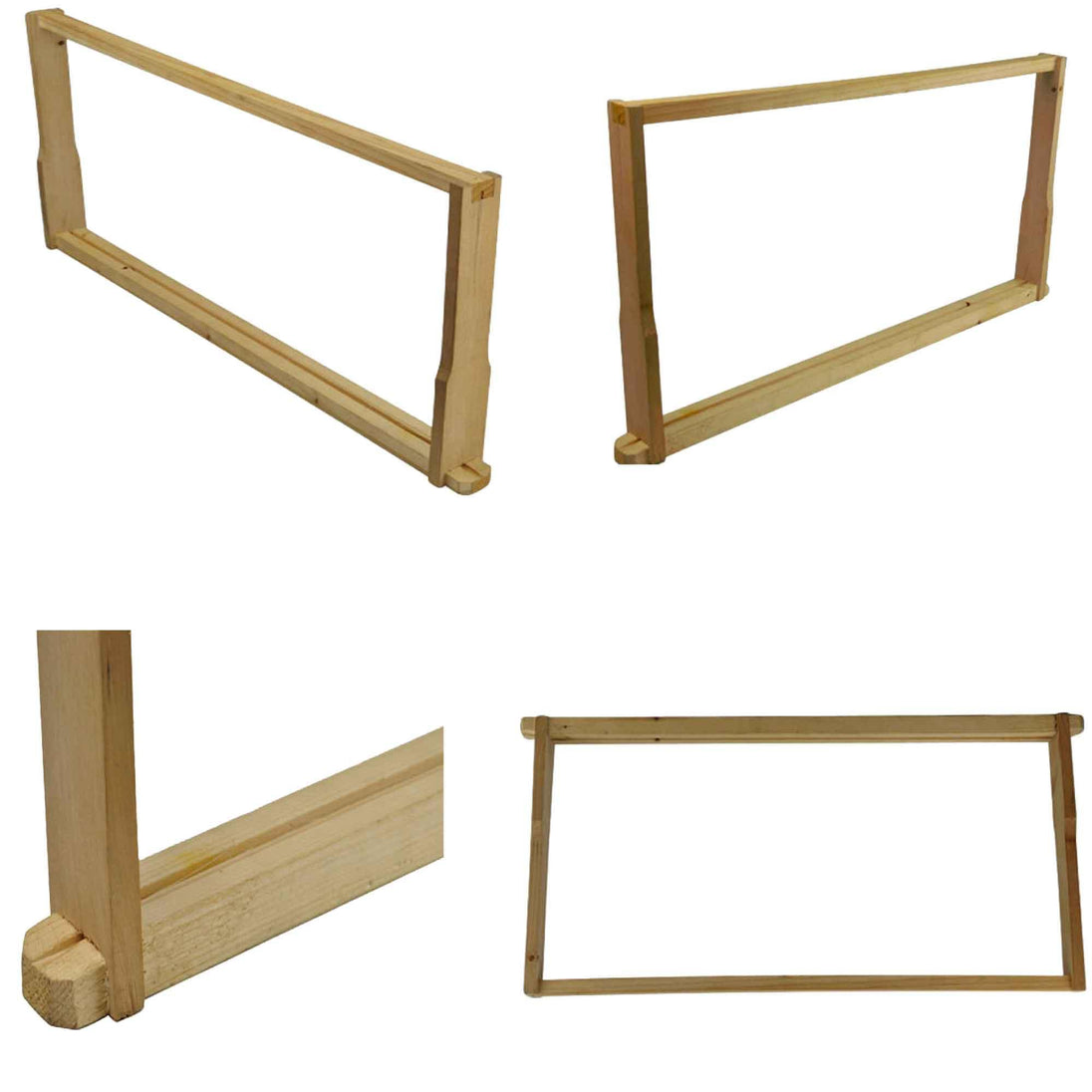 Buy 10x Wood Frames Plastic Foundations Unassembled Deep Hive Brood Frame Beekeeping discounted | Products On Sale Australia