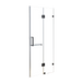 Buy 110 x 200cm Wall to Wall Frameless Shower Screen 10mm Glass By Della Francesca discounted | Products On Sale Australia