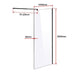 Buy 1100 x 2000mm Frameless 10mm Safety Glass Shower Screen discounted | Products On Sale Australia