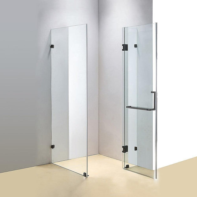 Buy 1100 x 800mm Frameless 10mm Glass Shower Screen By Della Francesca discounted | Products On Sale Australia