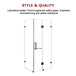 Buy 1100 x 900mm Frameless 10mm Glass Shower Screen By Della Francesca discounted | Products On Sale Australia