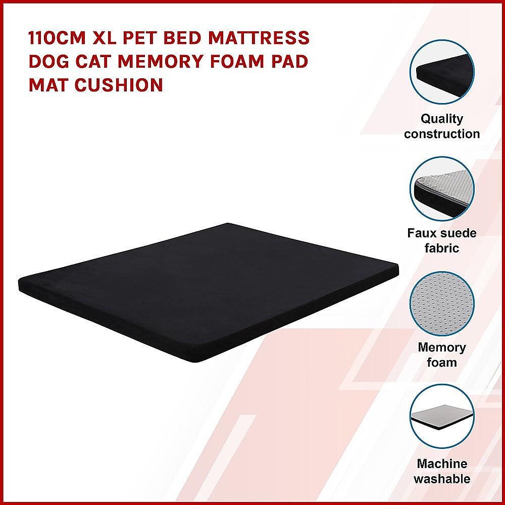 Buy 110CM XL Pet Bed Mattress Dog Cat Memory Foam Pad Mat Cushion discounted | Products On Sale Australia