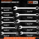 Buy 11Pcs Imperial Combination Spanner Ring Open End Ended Combo Wrench 12 Point discounted | Products On Sale Australia