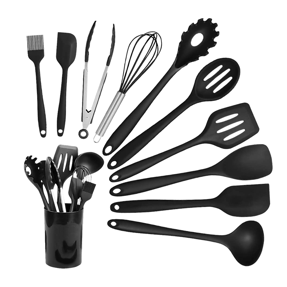 Buy 11pcs Kitchen Utensil Set Silicone Heat-Resistant Non-Stick Kitchen Utensils kit discounted | Products On Sale Australia