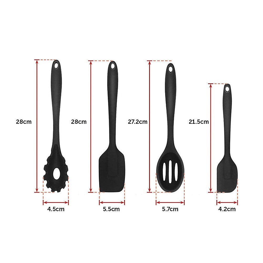 Buy 11pcs Kitchen Utensil Set Silicone Heat-Resistant Non-Stick Kitchen Utensils kit discounted | Products On Sale Australia