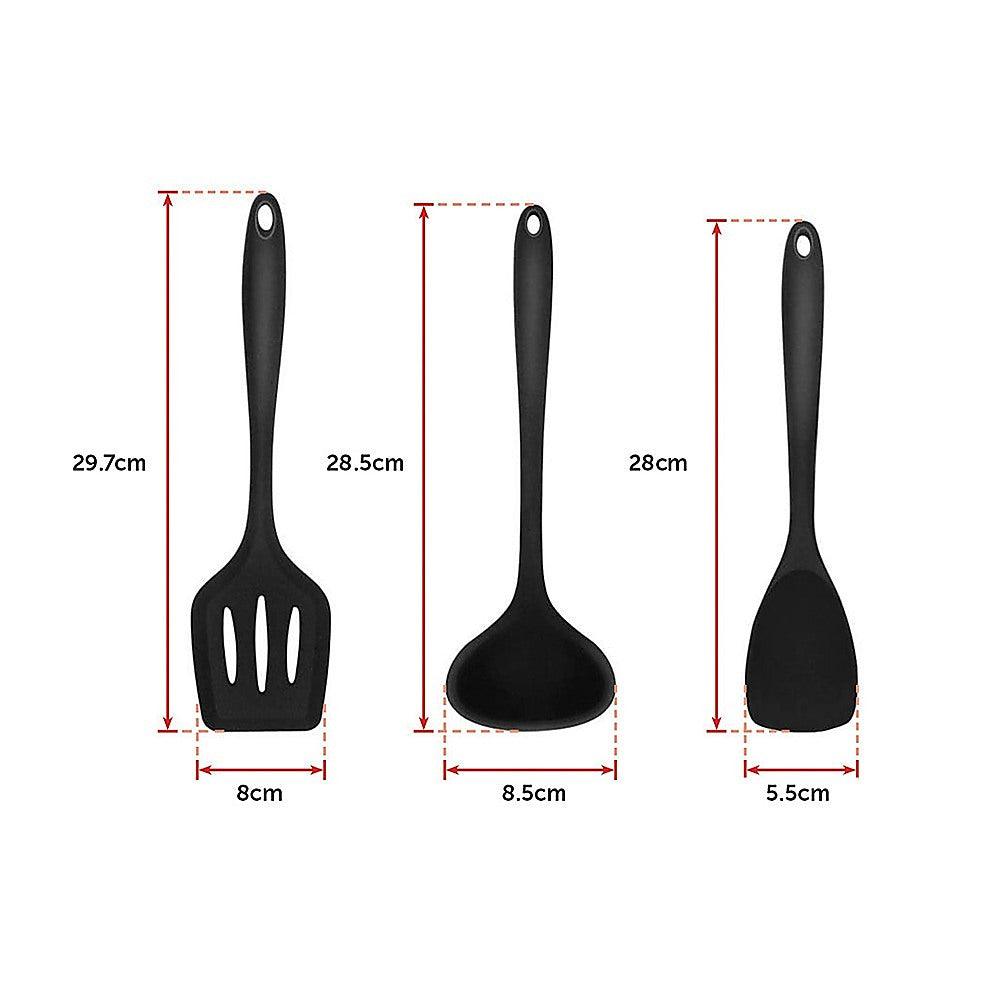 Buy 11pcs Kitchen Utensil Set Silicone Heat-Resistant Non-Stick Kitchen Utensils kit discounted | Products On Sale Australia