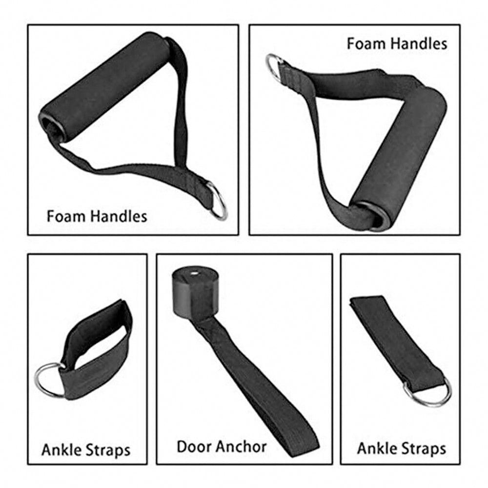 Buy 11Pcs/Set Pull Rope Belt Elastic Home Gym Fitness Exercise Resistance Band discounted | Products On Sale Australia