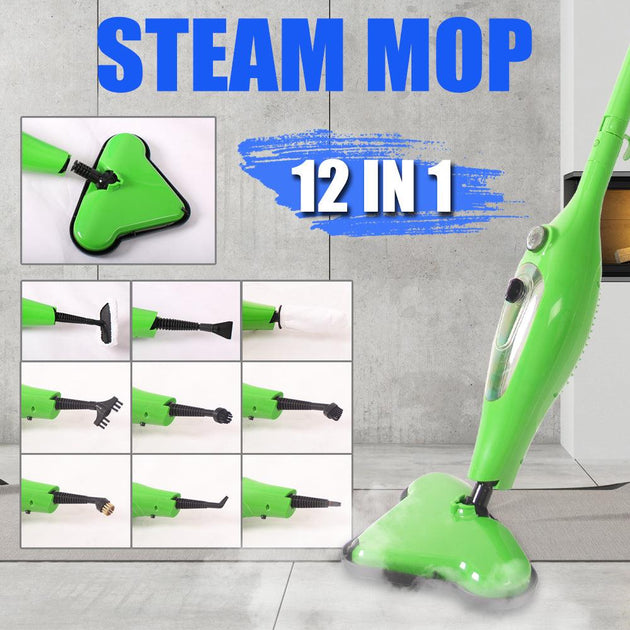 Buy 12 in 1 Multi Foldable Steam Mop Handheld Floor Steamer Carpet Cleaning Cleaner discounted | Products On Sale Australia