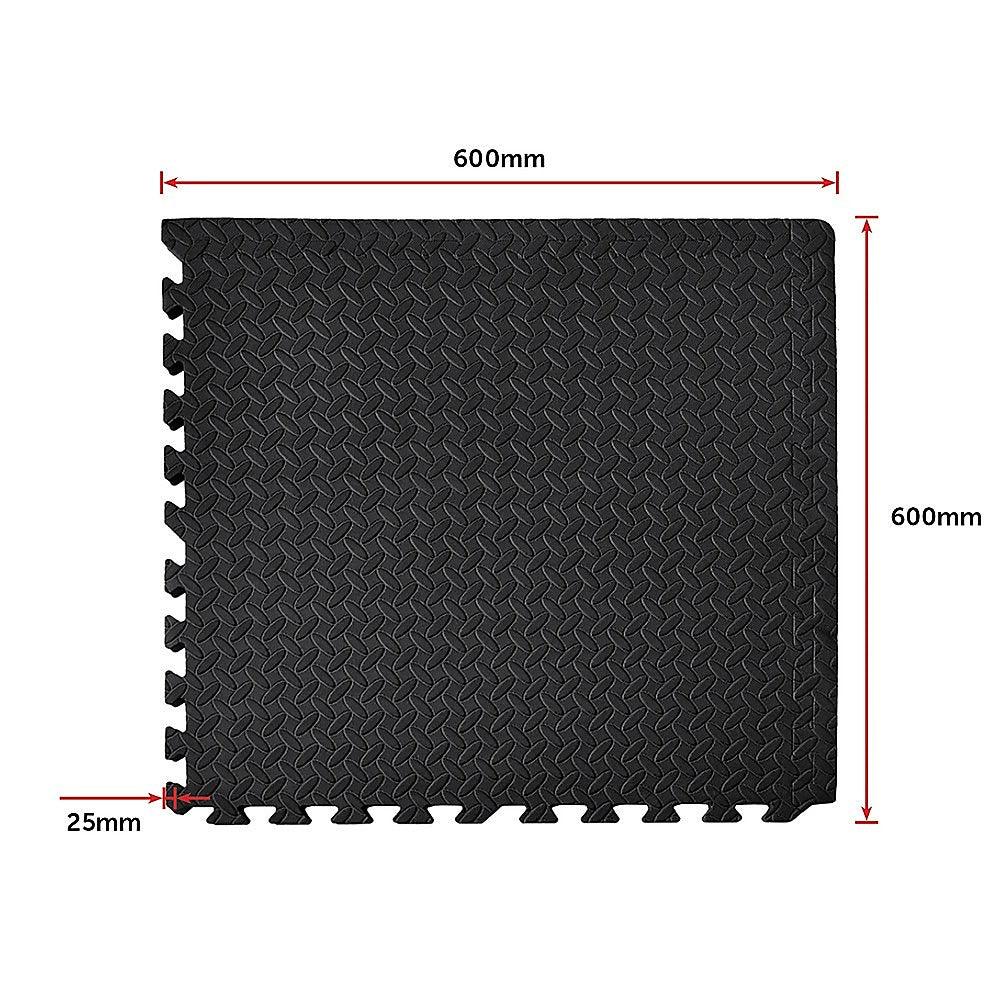 Buy 12 Tiles EVA Rubber Foam Gym Mat 60cm x 60cm 2.5cm Fitness Flooring discounted | Products On Sale Australia