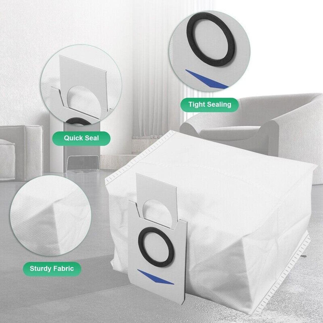 Buy 12 X Auto Empty Station Dust Bags For Ecovacs Deebot X1 Omni Series Robots discounted | Products On Sale Australia