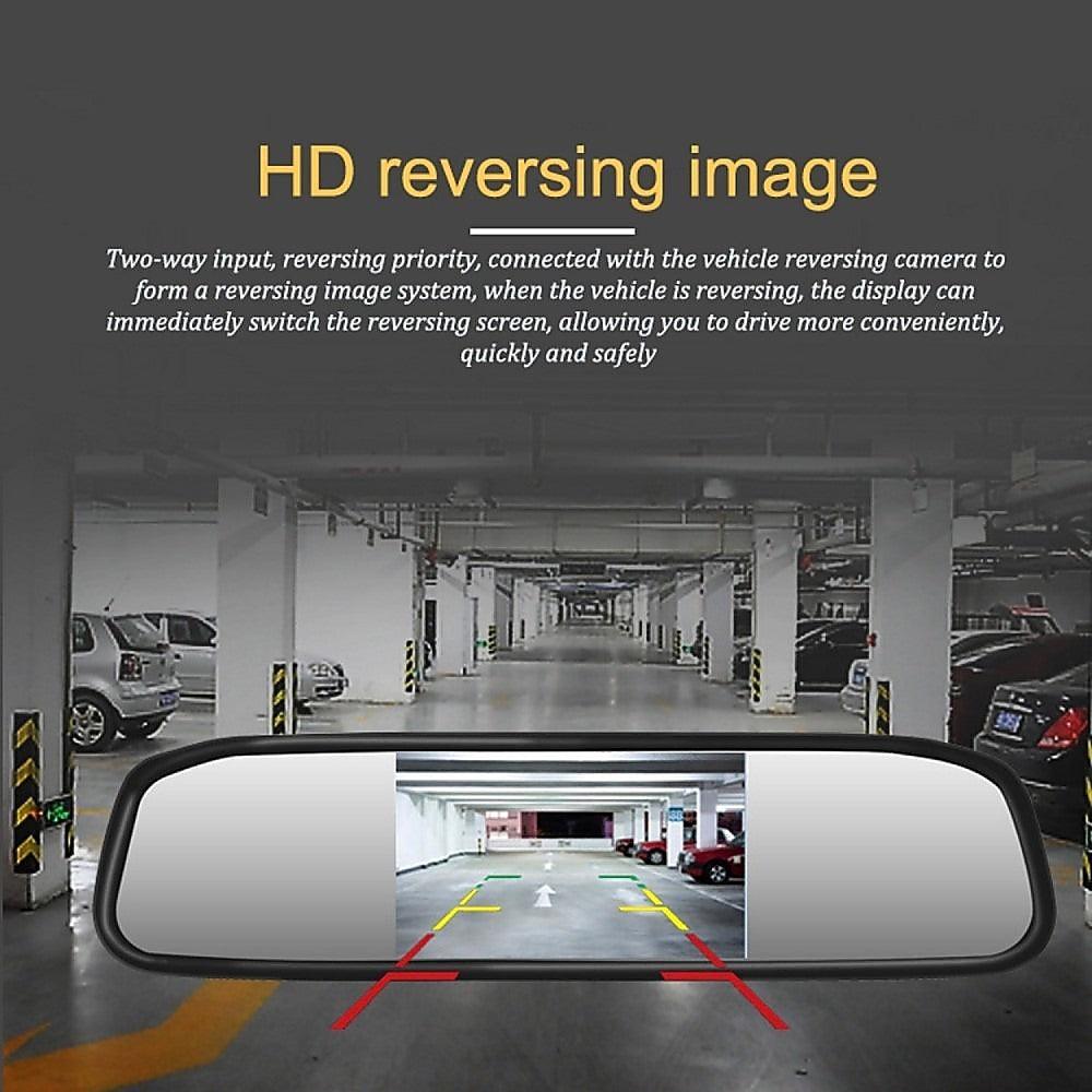 Buy 120 Degrees Camera Mirror Car Rear View Reverse Night Vision Parking System Kit discounted | Products On Sale Australia