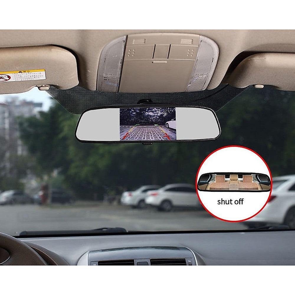 Buy 120 Degrees Camera Mirror Car Rear View Reverse Night Vision Parking System Kit discounted | Products On Sale Australia