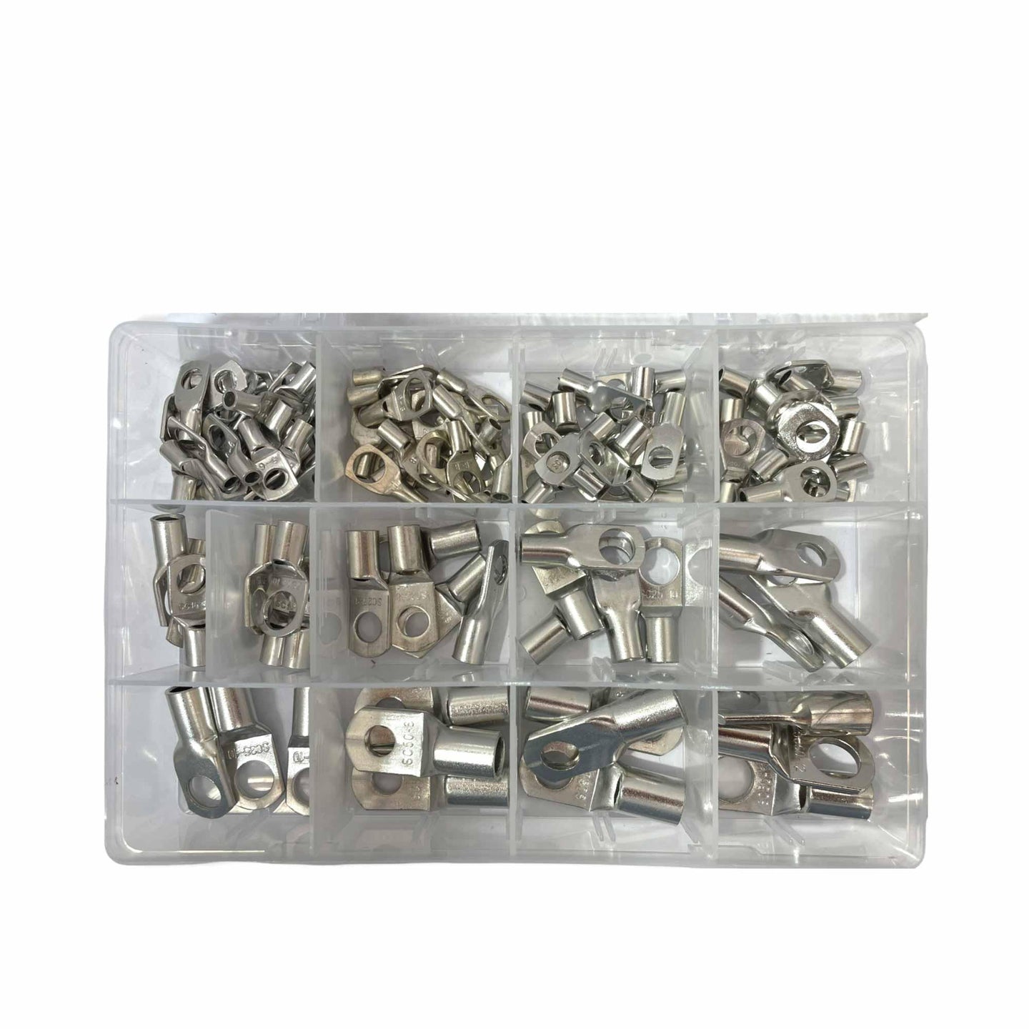 Buy 120 Pcs Copper Cable Lugs Electrical Battery Ring Terminal Connectors SC6-SC50 discounted | Products On Sale Australia