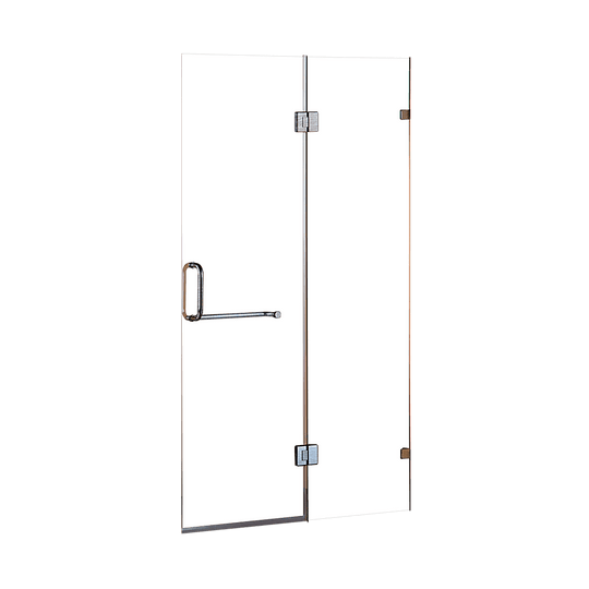 Buy 120 x 200cm Wall to Wall Frameless Shower Screen 10mm Glass By Della Francesca discounted | Products On Sale Australia