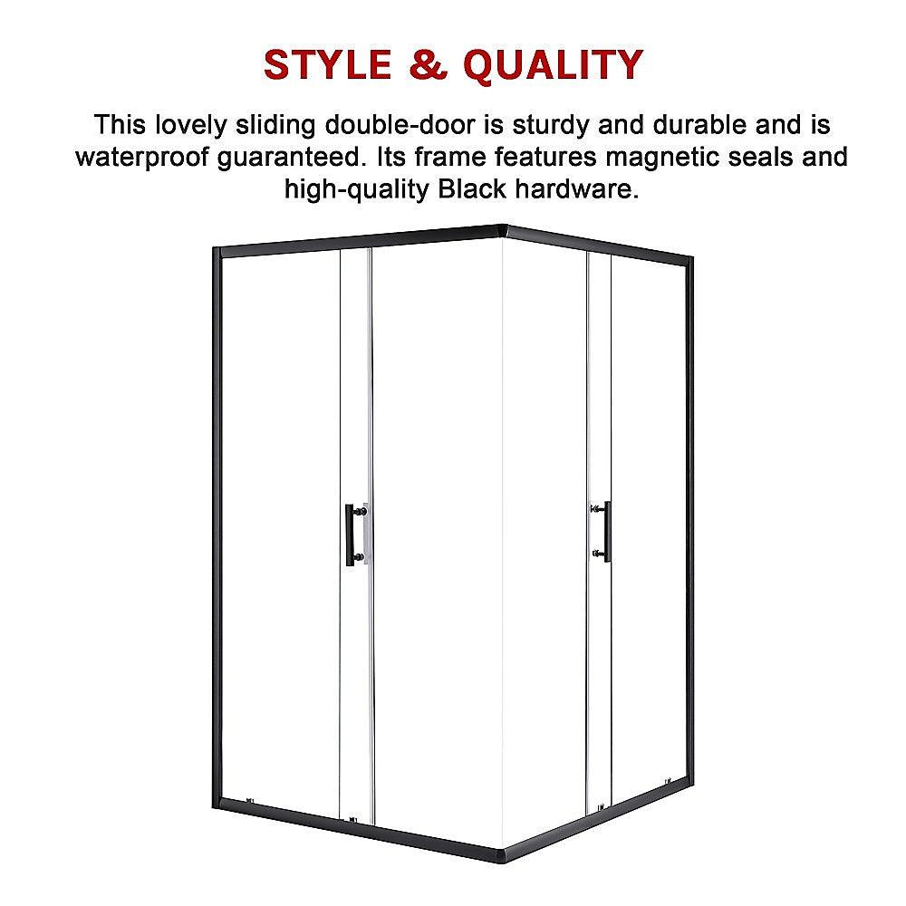 Buy 1200 x 1200mm Sliding Door Nano Safety Glass Shower Screen By Della Francesca discounted | Products On Sale Australia