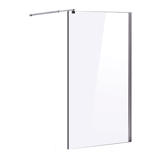 Buy 1200 x 2000mm Frameless 10mm Safety Glass Shower Screen discounted | Products On Sale Australia