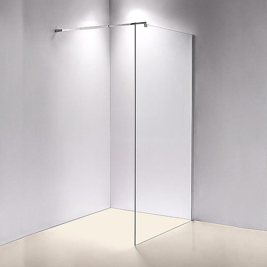 Buy 1200 x 2100mm Frameless 10mm Safety Glass Shower Screen discounted | Products On Sale Australia