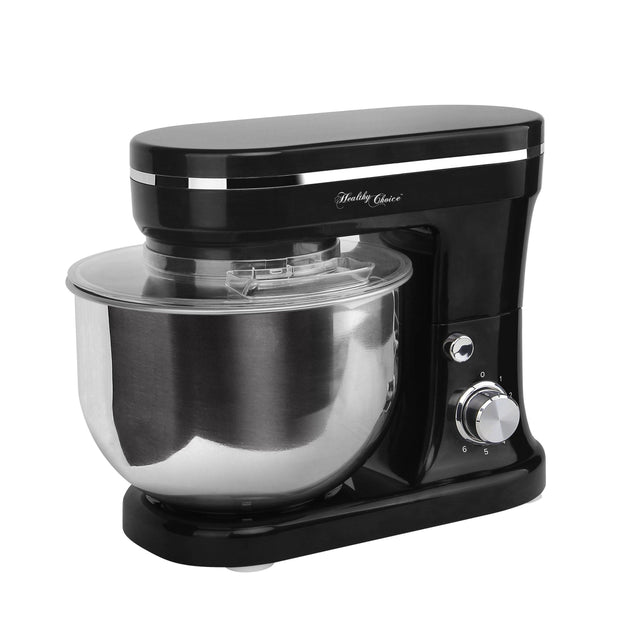 Buy 1200W Mix Master 5L Kitchen Stand Mixer w/Bowl/Whisk/Beater - Black discounted | Products On Sale Australia