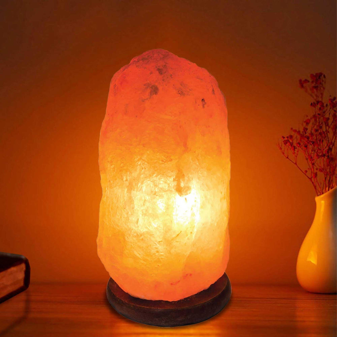 Buy 12V 12W 1-2 Kgs Himalayan Pink Salt Lamp Natural Rock Crystal Light Bulb On/Off discounted | Products On Sale Australia