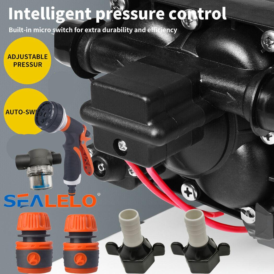 Buy 12V SEALFLO Water Pump High Pressure Self-priming rv Camping Boat 70PSI 11.3L/M discounted | Products On Sale Australia