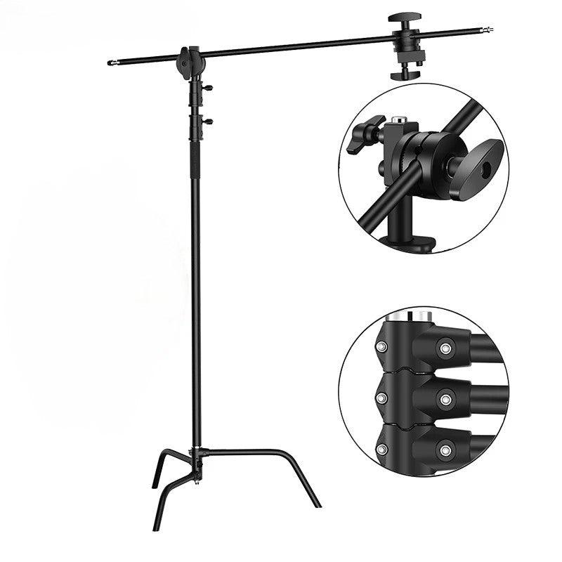 Buy 150-330cm Black Heavy Duty C-Stand Adjustable Light Stand Load 20KG Capacity discounted | Products On Sale Australia