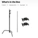 Buy 150-330cm Black Heavy Duty C-Stand Adjustable Light Stand Load 20KG Capacity discounted | Products On Sale Australia