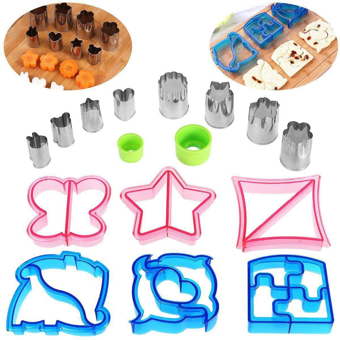 Buy 16 PCS Sandwich Cutter Kids DIY Toast Mold Bread Food Moulds Xmas Gift discounted | Products On Sale Australia