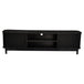 Buy 160cm Ribbed Black Entertainment Unit discounted | Products On Sale Australia