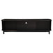 Buy 160cm Ribbed Black Entertainment Unit discounted | Products On Sale Australia