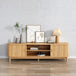 Buy 160cm Ribbed Natural Entertainment Unit discounted | Products On Sale Australia