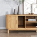 Buy 160cm Ribbed Natural Entertainment Unit discounted | Products On Sale Australia