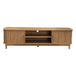 Buy 160cm Ribbed Natural Entertainment Unit discounted | Products On Sale Australia