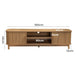 Buy 160cm Ribbed Natural Entertainment Unit discounted | Products On Sale Australia