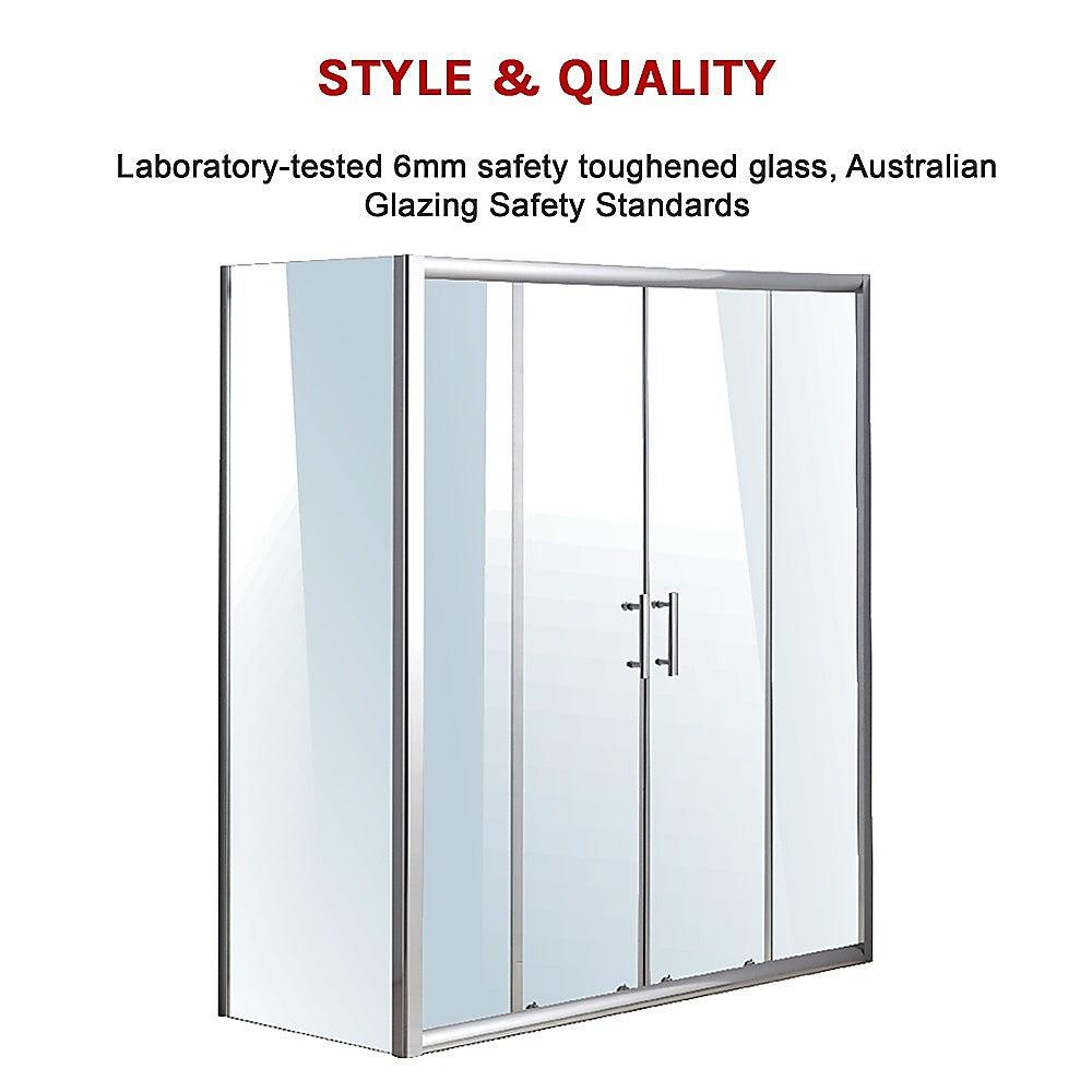 Buy 1700 X 700 Sliding Door Safety Glass Shower Screen By Della Francesca discounted | Products On Sale Australia