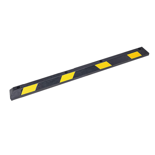 Buy 180cm Heavy Duty Rubber Curb Parking Guide Wheel Driveway Stopper Reflective Yellow discounted | Products On Sale Australia