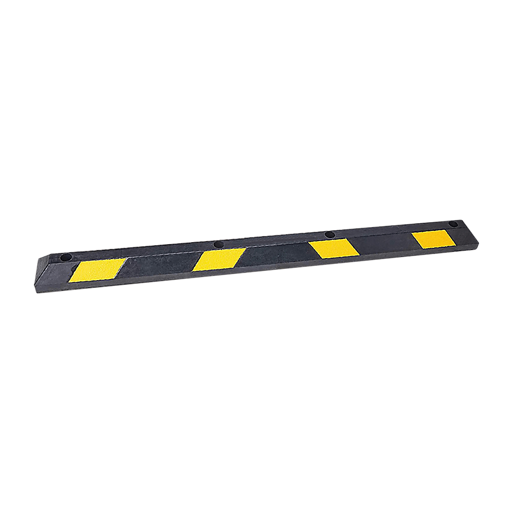 Buy 180cm Heavy Duty Rubber Curb Parking Guide Wheel Driveway Stopper Reflective Yellow discounted | Products On Sale Australia