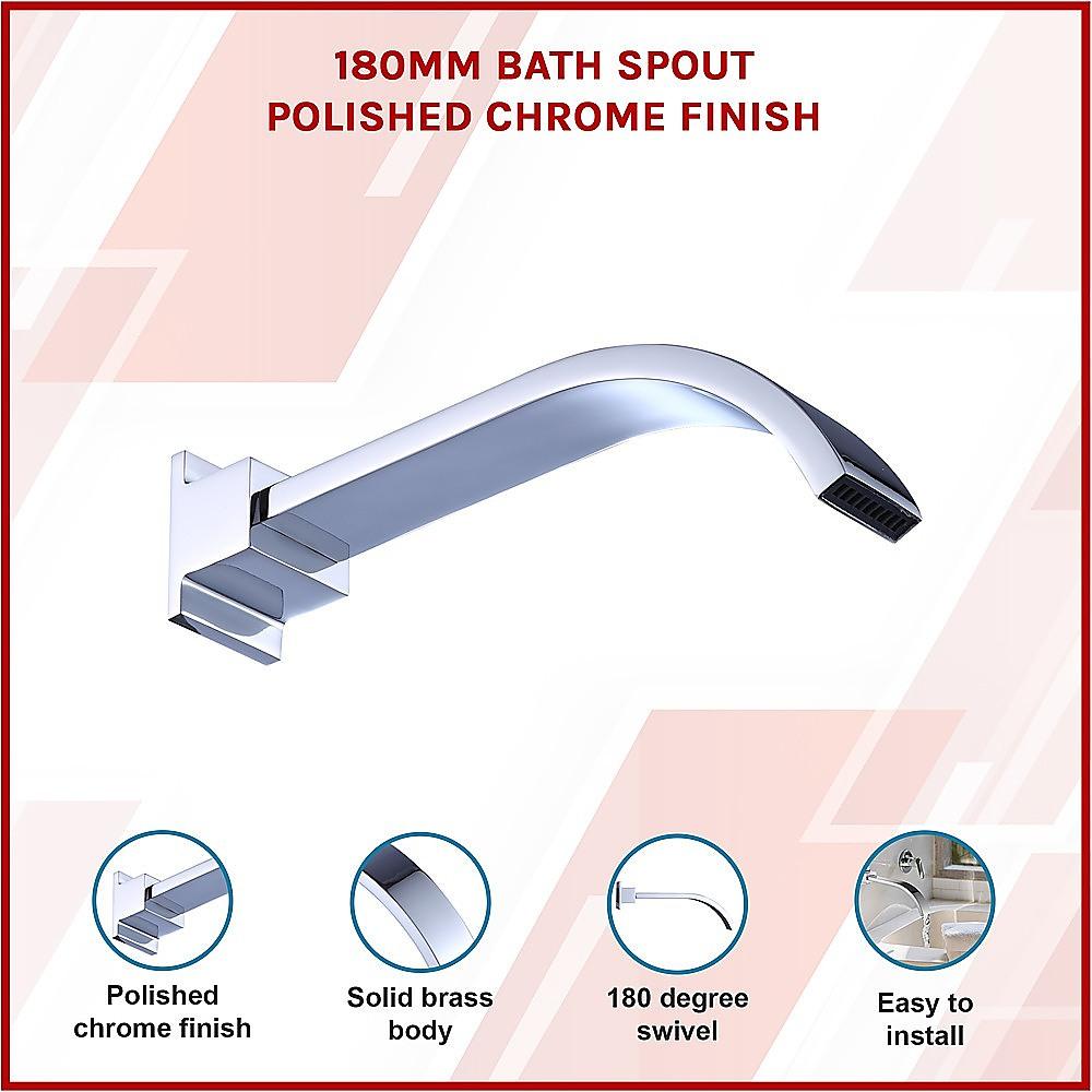 Buy 180mm Bath Spout Polished Chrome Finish discounted | Products On Sale Australia