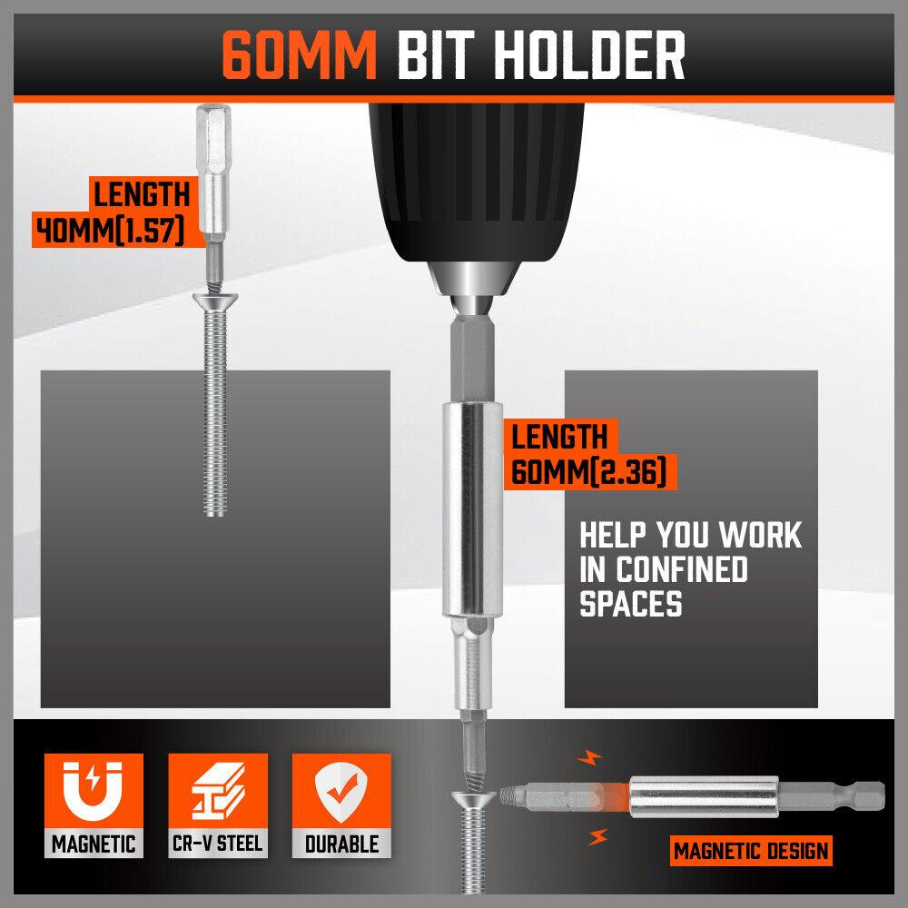 Buy 18x Magnetic Damaged Screw Extractor Set Broken Drill Bit Remover Kit Hex Crv discounted | Products On Sale Australia