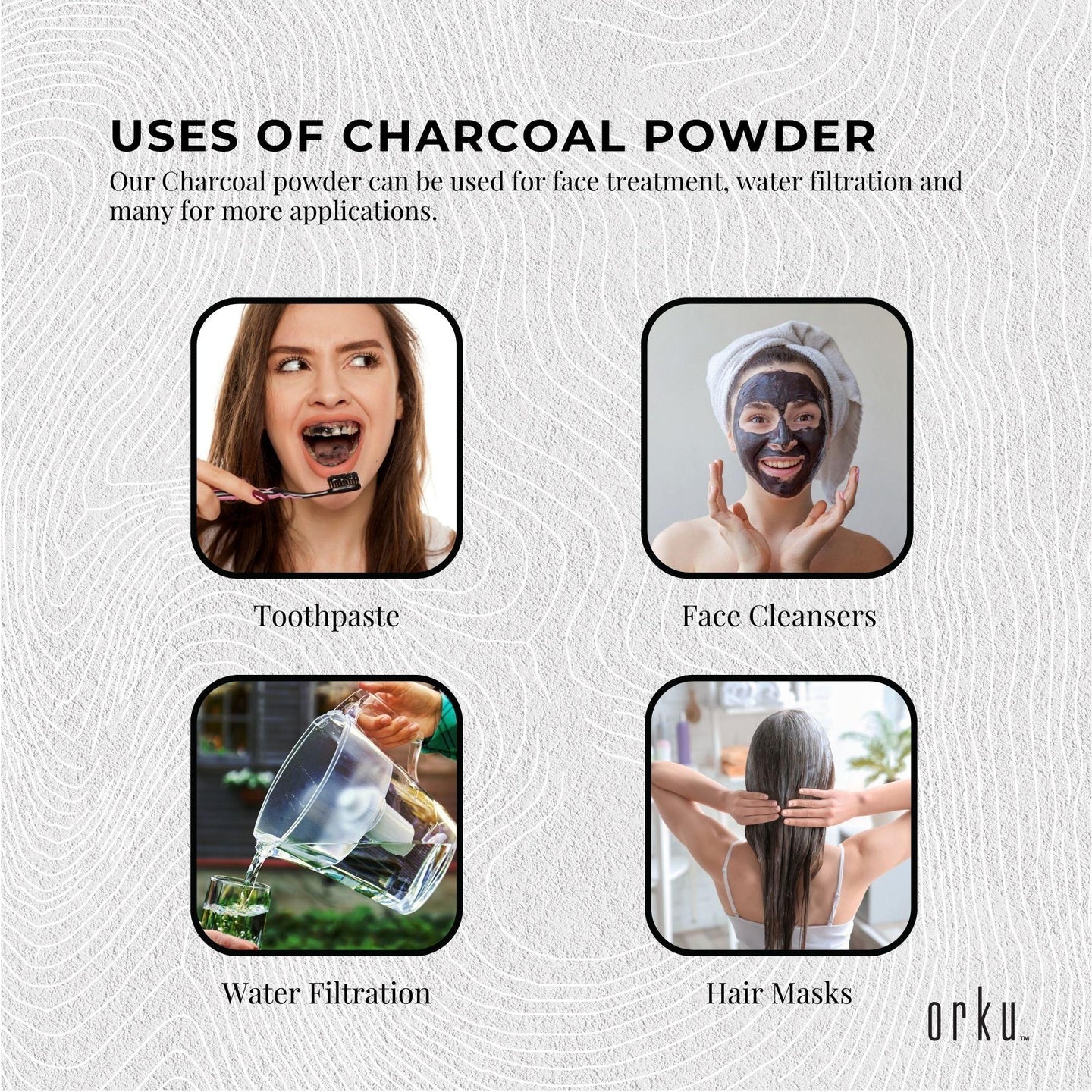 Buy 1Kg Activated Carbon Powder Coconut Charcoal - Teeth Whitening + Skin discounted | Products On Sale Australia