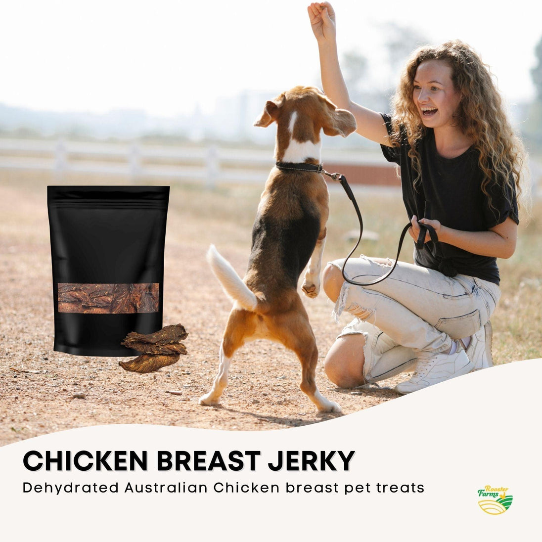 Buy 1Kg Dog Treat Chicken Breast Jerky - Dehydrated Australian Healthy Puppy Chew discounted | Products On Sale Australia