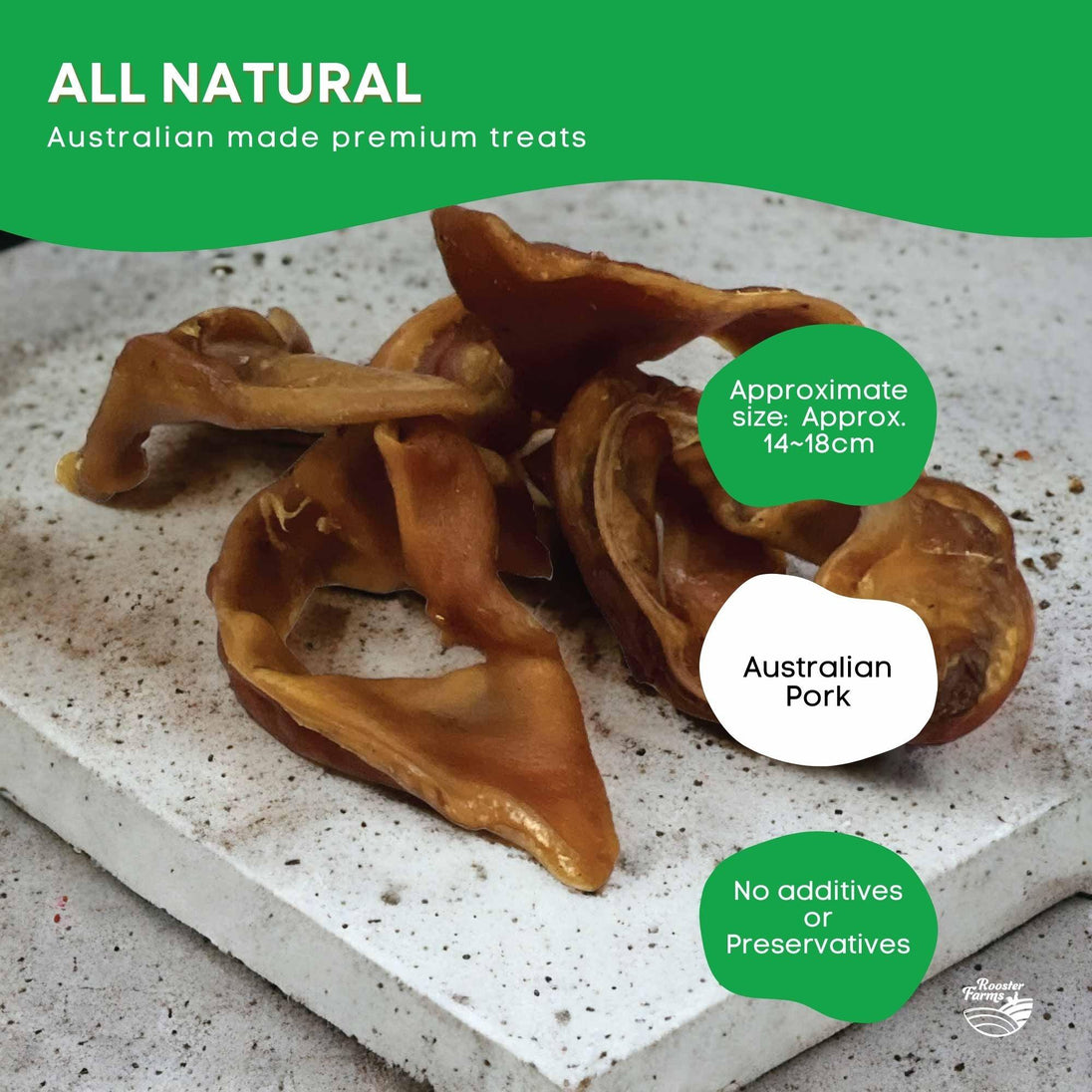 Buy 1Kg Dog Treat Pig Ear Strips - Dehydrated Australian Healthy Puppy Chew discounted | Products On Sale Australia