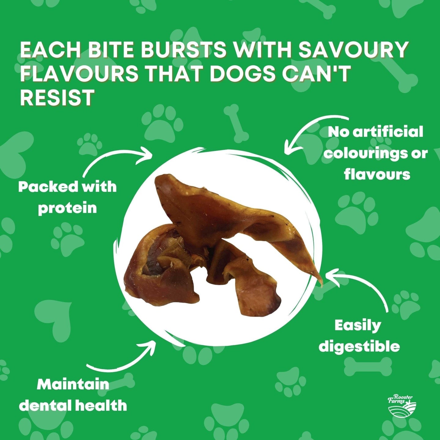 Buy 1Kg Dog Treat Pig Ear Strips - Dehydrated Australian Healthy Puppy Chew discounted | Products On Sale Australia