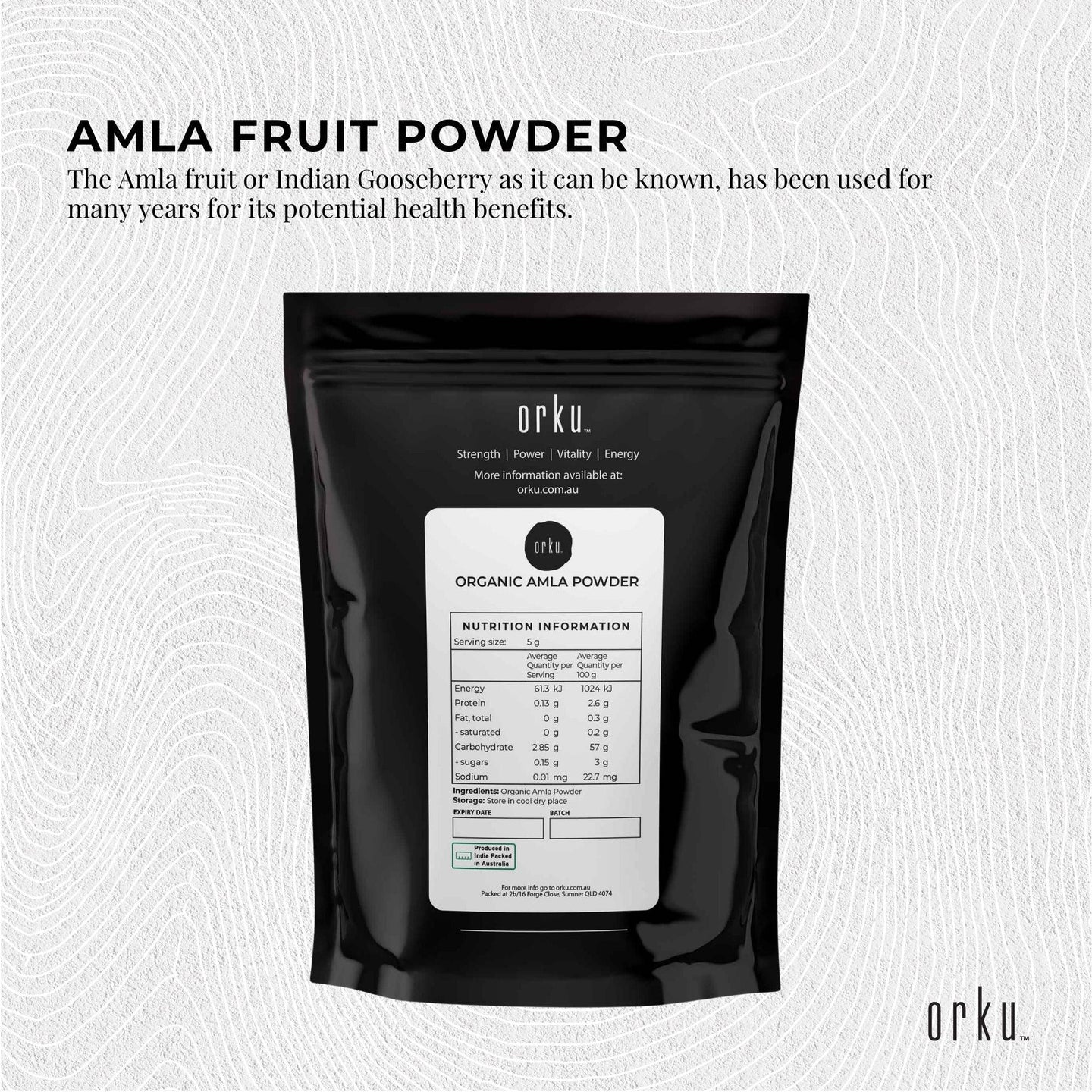 Buy 1Kg Organic Amla Powder Indian Gooseberry Emblica Officinalis Fruit Supplement discounted | Products On Sale Australia