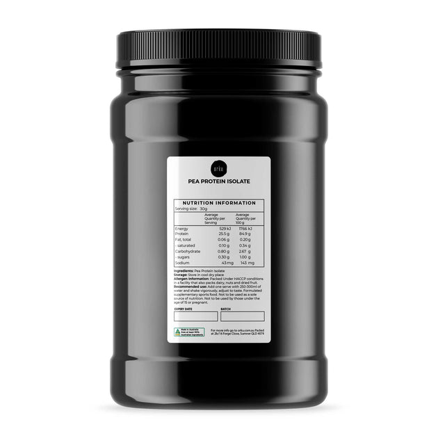 Buy 1Kg Pea Protein Powder Isolate - Plant Vegan Vegetarian Shake Supplement Jar discounted | Products On Sale Australia