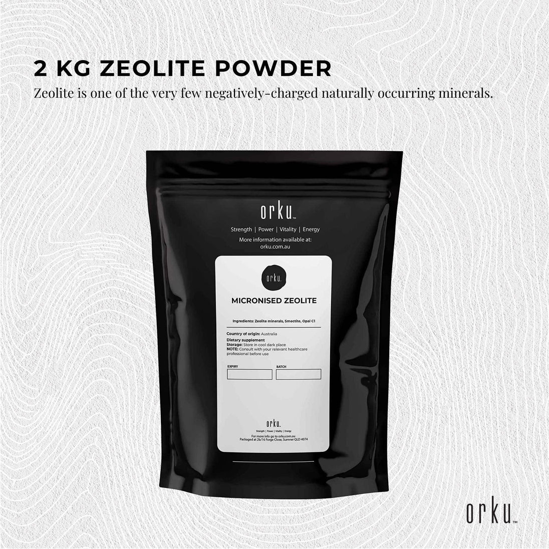 Buy 1Kg Pure Micronised Zeolite Powder Mineral - Micronized Volcamin Clinoptilolite discounted | Products On Sale Australia