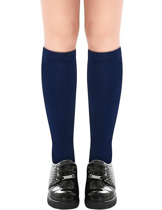 Buy 1x Pair School Uniform Knee High Socks Cotton Rich Girls Boys Kids - Navy - 13-3 (8-10 Years Old) discounted | Products On Sale Australia