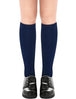 Buy 1x Pair School Uniform Knee High Socks Cotton Rich Girls Boys Kids - Navy - 13-3 (8-10 Years Old) discounted | Products On Sale Australia