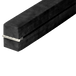 Buy 2.2m Gymnastics Folding Balance Beam Black Synthetic Suede discounted | Products On Sale Australia